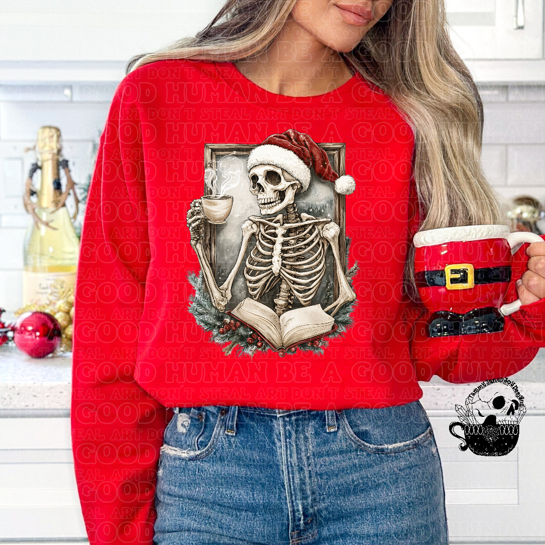Christmas Skelly Bookworm