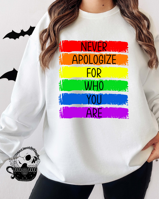 Never apologize for who you are