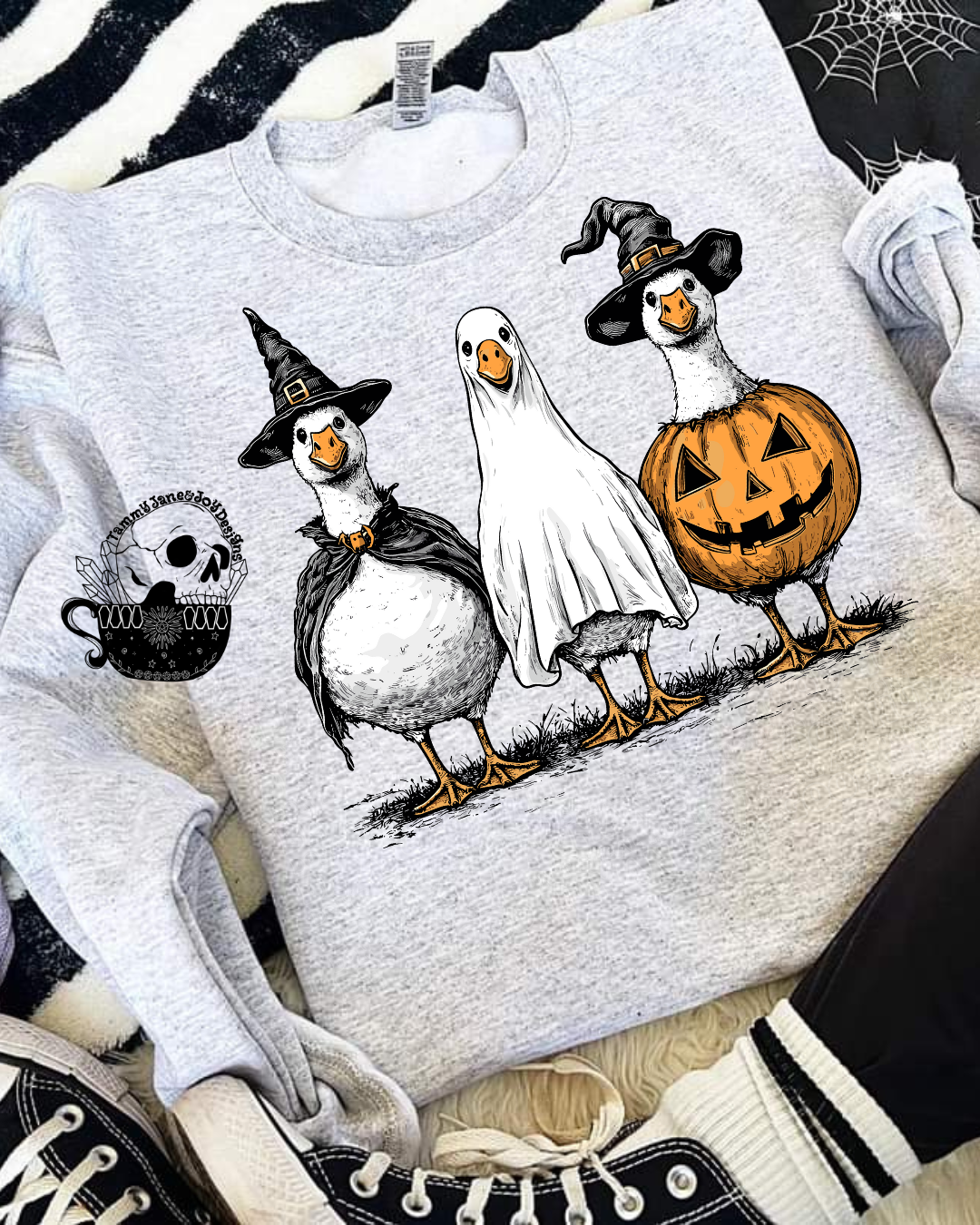 Halloween Geese Trio