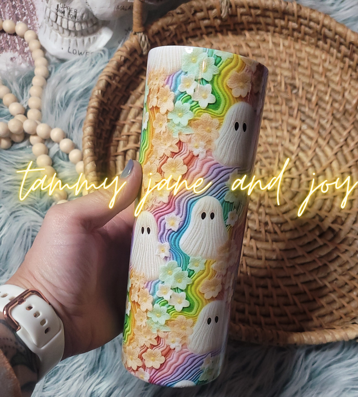 Rainbow Ghosties Tumbler