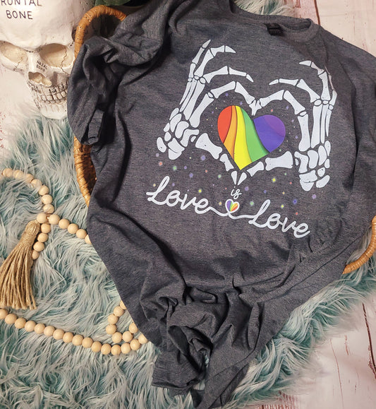 Love is Love Pride Skellie Hands