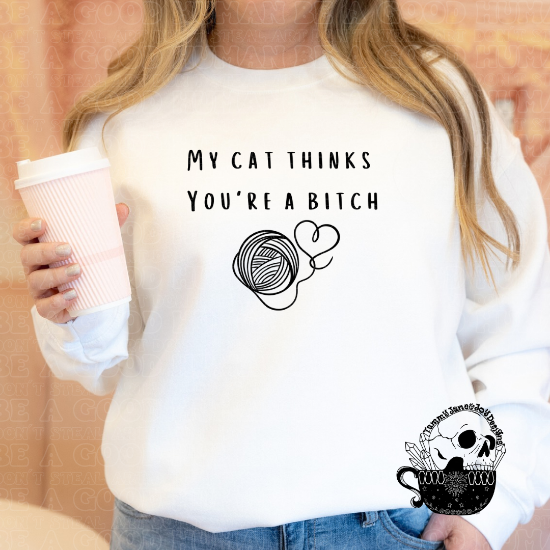 My cat thinks you're a b*tch