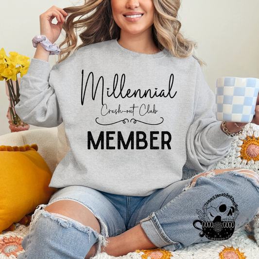 Millenial Crash Out Club Member