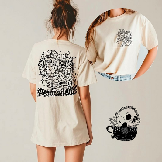I Had No Idea These Tattoos Were Permanent Roses (Black)