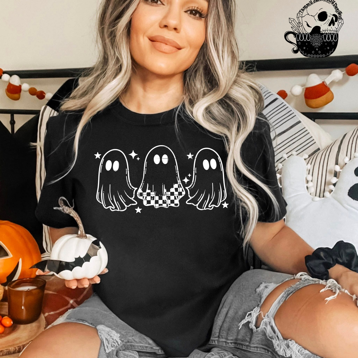 Checkered Ghost (white)