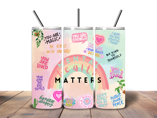 Mental Health Matters 20 oz Stainless Steel Tumbler