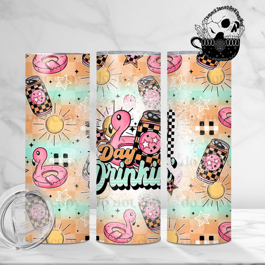 Day Drinking 20 oz Stainless Steel Tumbler