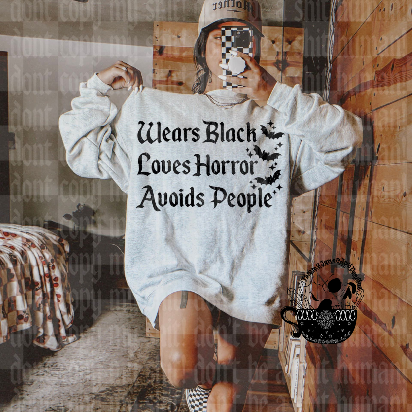 Wears black Loves horror Avoids people