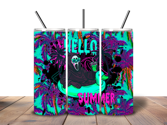 Hello Summer 20 oz Stainless Steel Tumbler