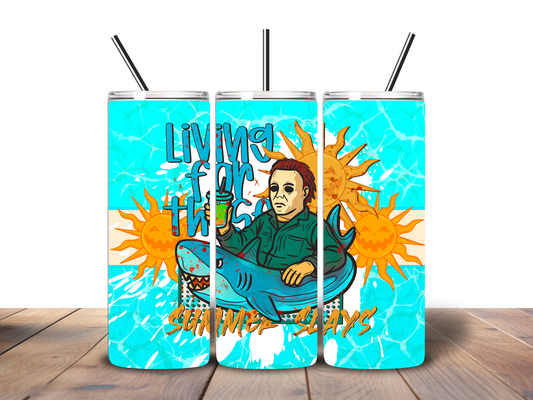 Living for the Summer Days 20 oz Stainless Steel Tumbler