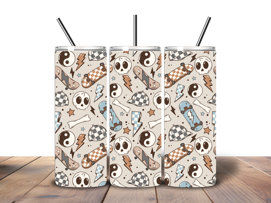 Skater Skellies 20 oz Stainless Steel Tumbler
