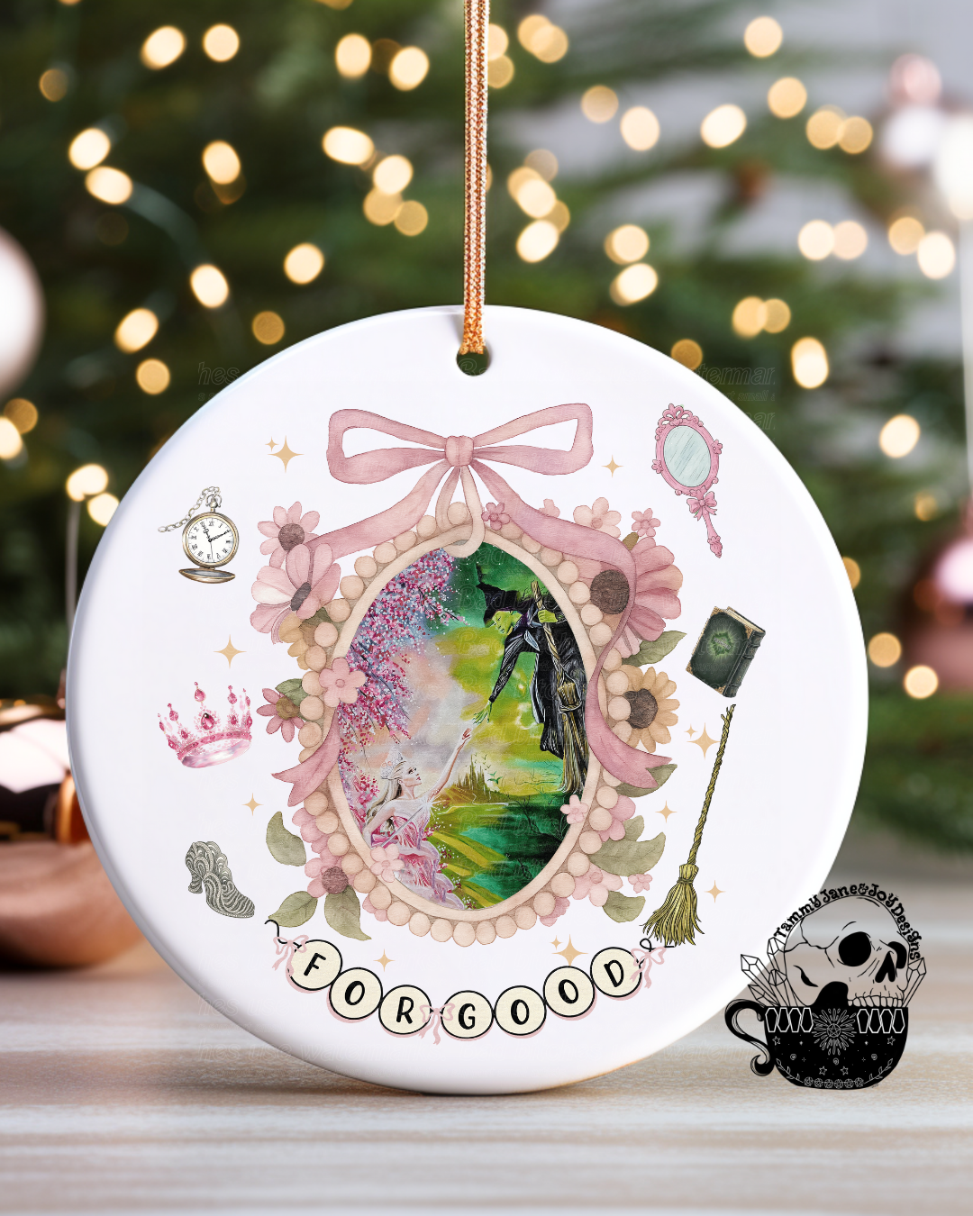 Wicked Christmas Ceramic Ornament