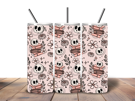 Skully Reader 20 oz Stainless Steel Tumbler