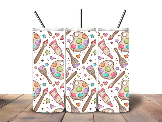 Art Supplies 20 oz Stainless Steel Tumbler