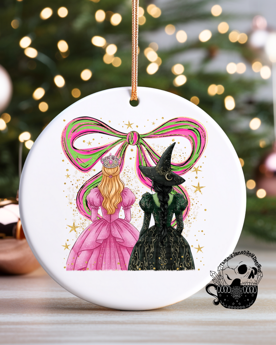 Wicked Friends Ceramic Ornament