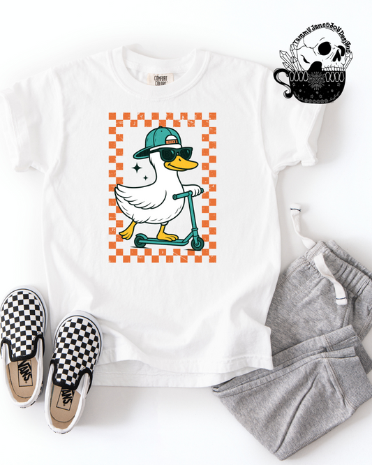 Boy Scooter Goose