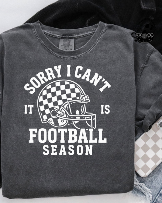 Sorry I Can't It's Football Season (white)