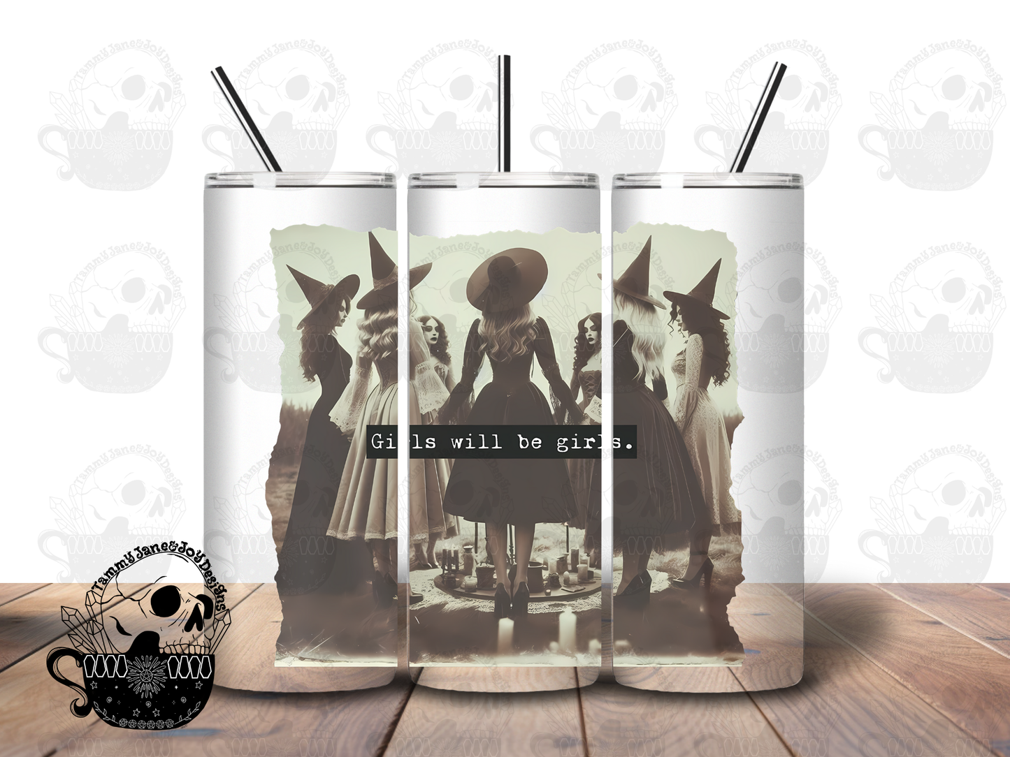 Girls Will Be Girls 20 oz Stainless Steel Tumbler