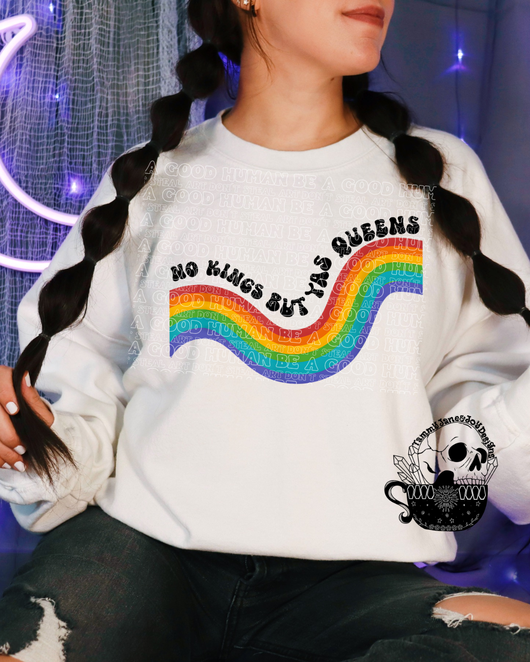 No Kings but Yass Queens rainbow