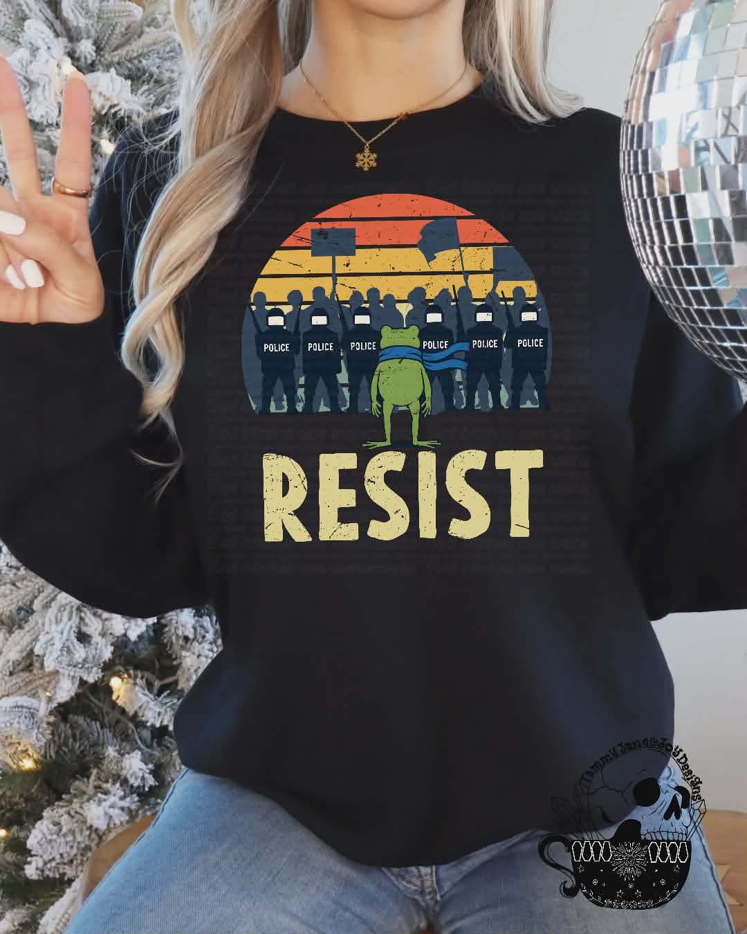 Resist Frog Line