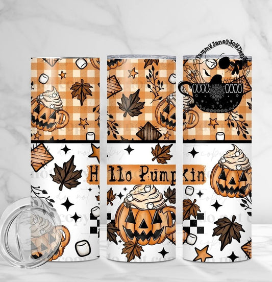 Hello Pumpkin 20 oz Stainless Steel Tumbler