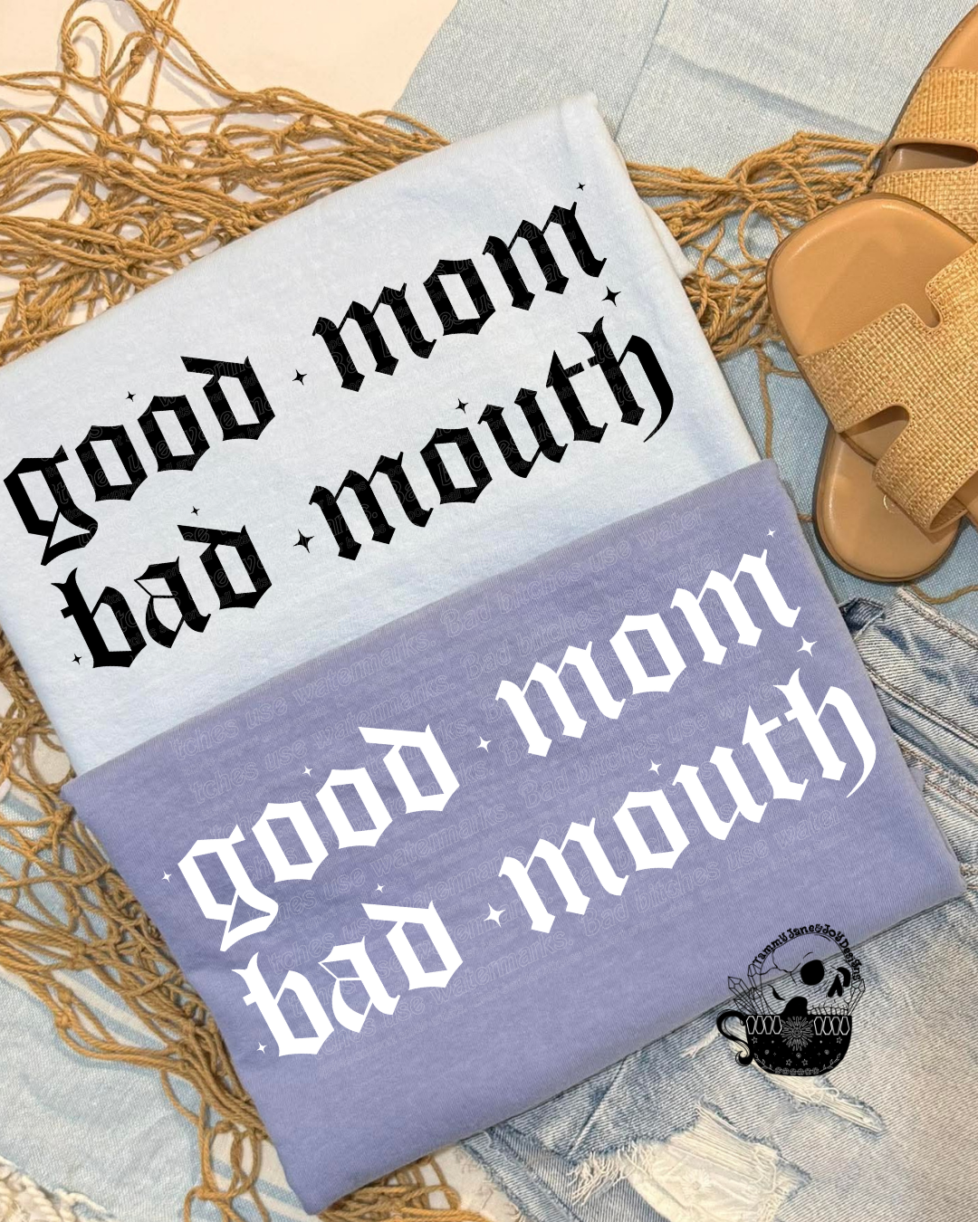 Good Mom Bad Mouth (white)