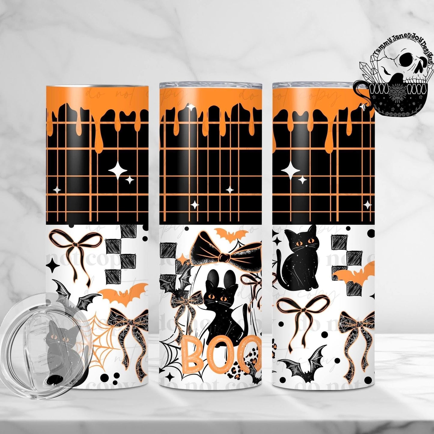 Spooky Boo 20 oz Stainless Steel Tumbler