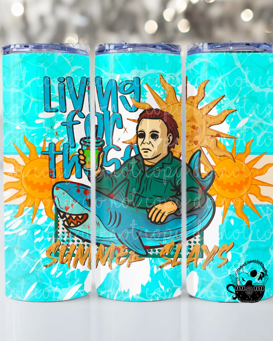 Summer Slays 20 oz Stainless Steel Tumbler