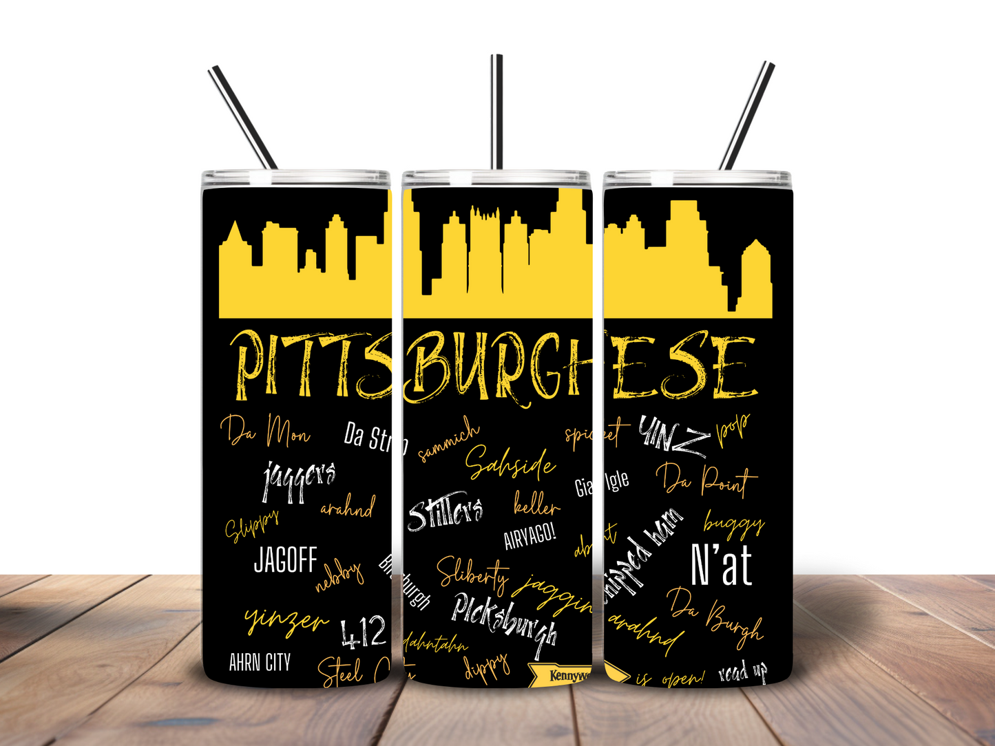 Pittsburghese 20 oz Stainless Steel Tumbler