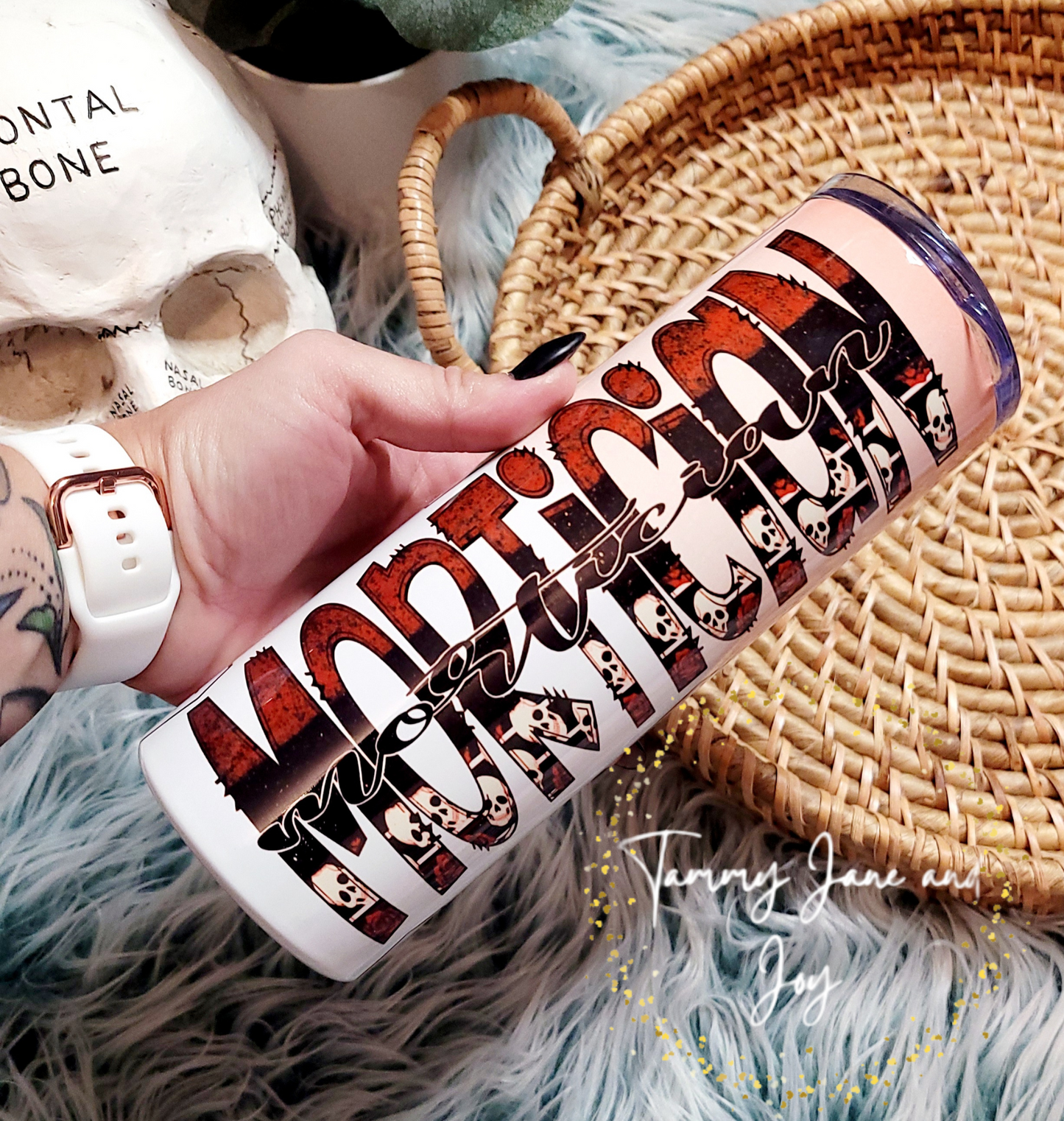 Mortician 20oz steel tumbler