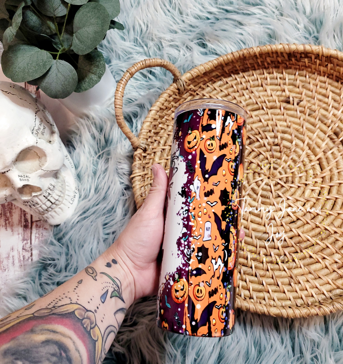 Mom-ster halloween mom tumbler