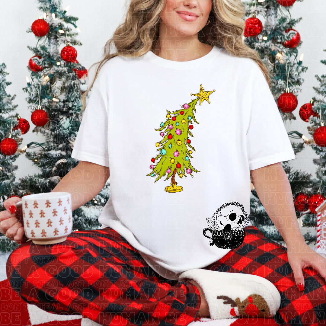 Leaning Christmas Tree