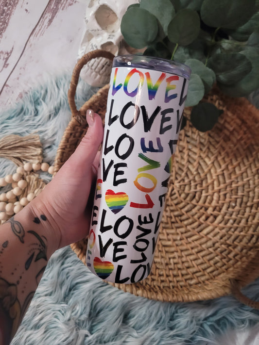 LOVE 20 oz Stainless Steel Tumbler