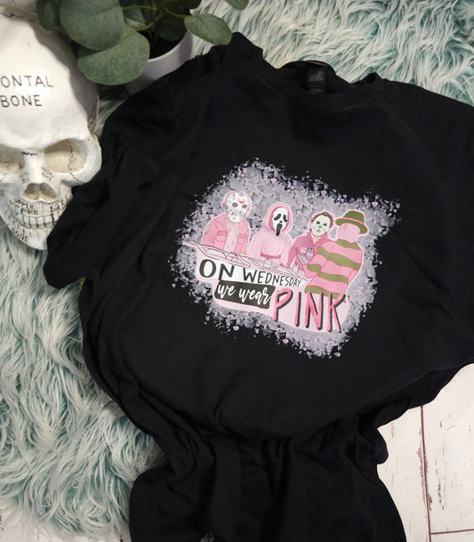 On Wednesday we wear pink horror characters