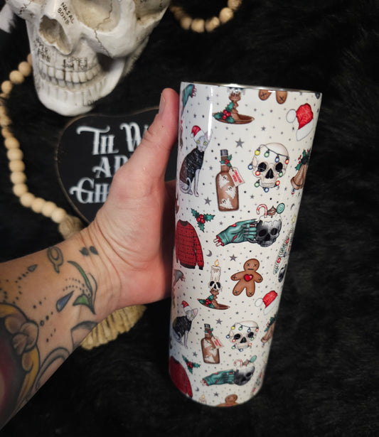 Creepmas Collection Tumbler in beige