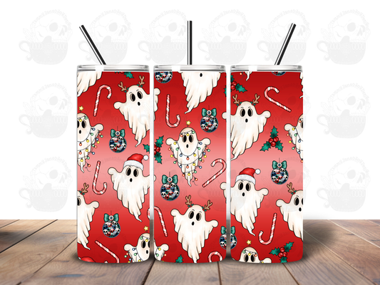 Christmas Ghosts 20 oz Stainless Steel Tumbler