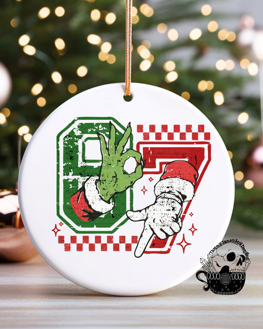 6 7 Ceramic Ornament