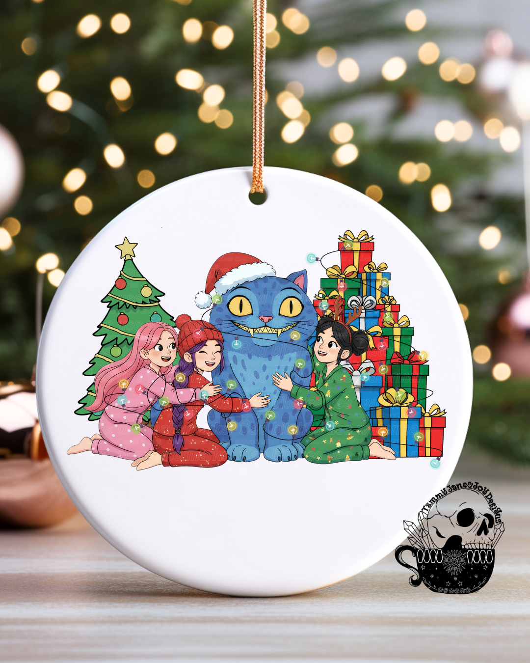 Pop Christmas Ceramic Ornament