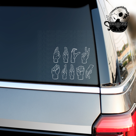 ASL F*ck Trump Decal