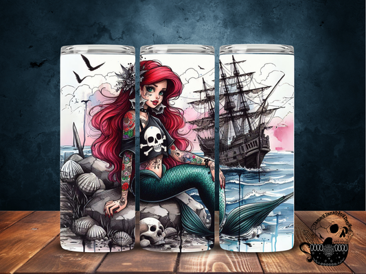 The mermaid pirate 20 oz Stainless Steel Tumbler