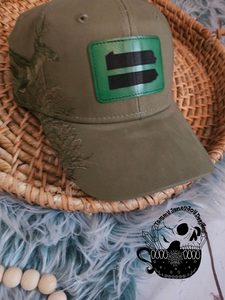 PA Thin Green Line Embroidered Buck Hat