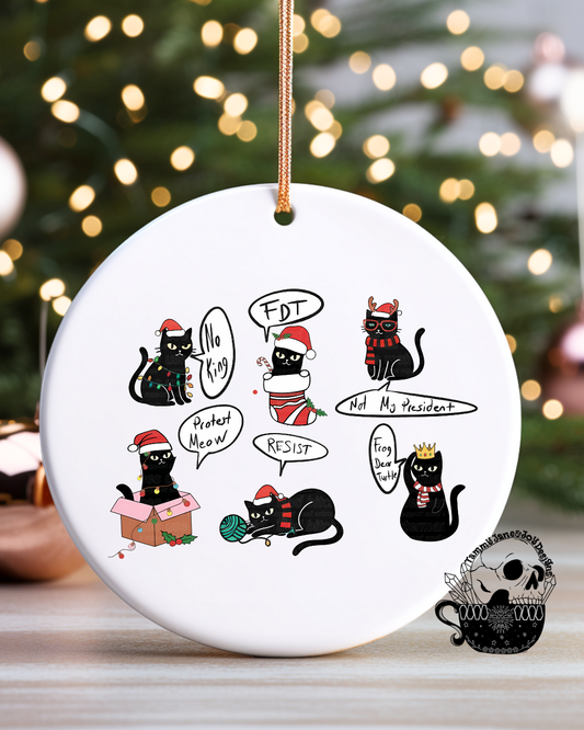 FDT Cats Ceramic Ornament
