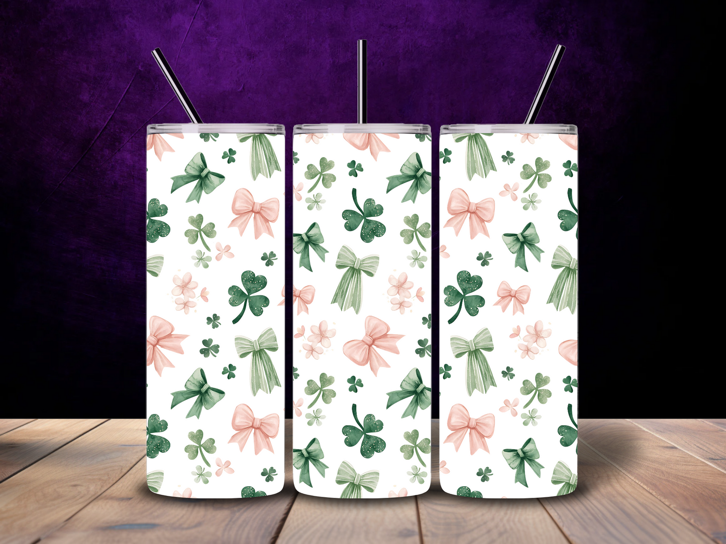 Shamrock Bows 20 oz Stainless Steel Tumbler