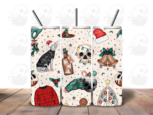 Spooky Christmas Things 20 oz Stainless Steel Tumbler