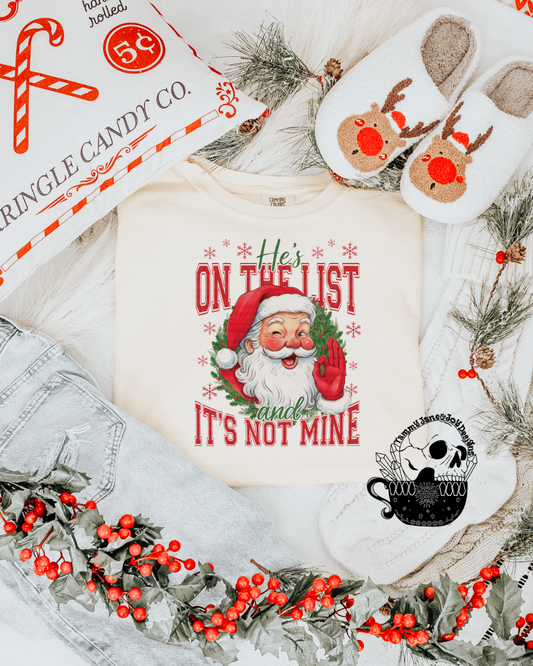 He's on the list and it's not mine