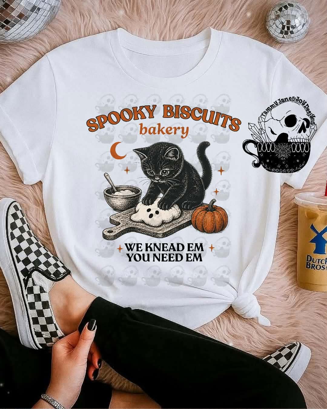 Spooky Biscuits baking (black letters)