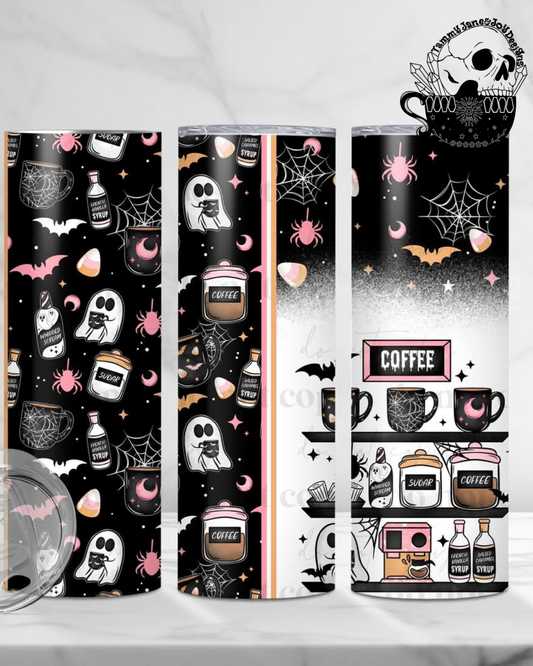 Coffee Ghosts 20 oz Stainless Steel Tumbler