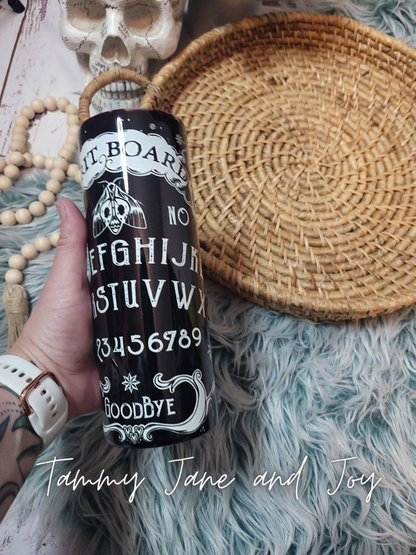Cat Skellie Ouija Board Tumbler