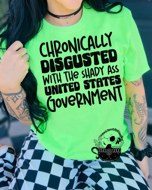 Chronically disgusted by the United States government