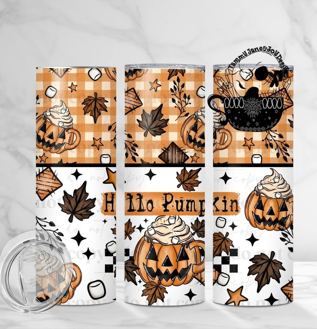 Hello Pumpkin 20 oz Stainless Steel Tumbler
